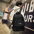 Japanese style backpack men's college student school bag lightweight outing hiking travel backpack women's easiest for match large capacity computer bag
