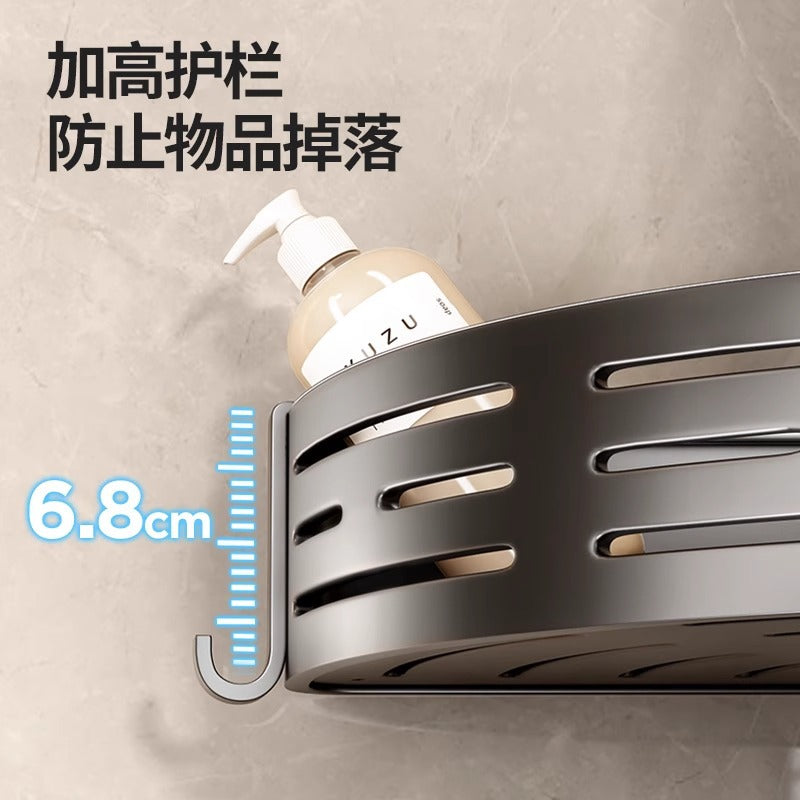 Bathroom storage rack bathroom wall storage rack punch-free wall-mounted toilet tripod washroom wash basin