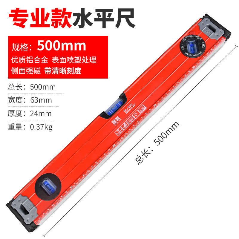 High-precision mini magnetic level for diy & home improvement - solid aluminum alloy, drop-resistant, with small bubble