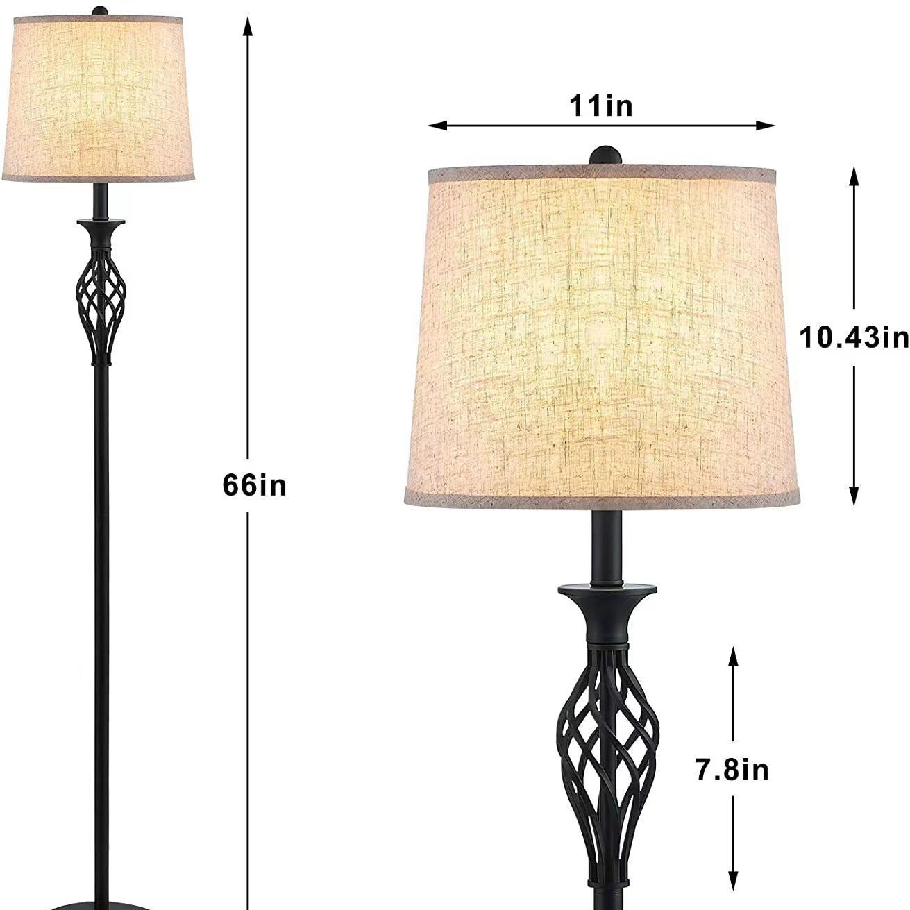 Retro floor lamp, living room simple atmosphere lamp, study standing lamp, bedroom bedside table lamp,  hot-selling floor lamp