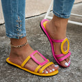 plus sizefashion style flats square toe beach sandals  summernew arrivalexport open toe women's shoes in stock
