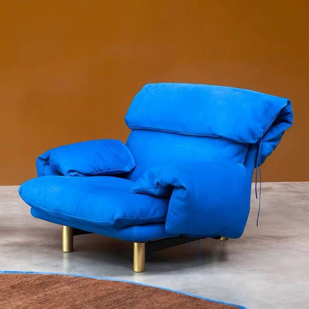 Italian normcore baxterjo sofa frosted first layer cowhide designer special-shaped creative classy sense down sofa
