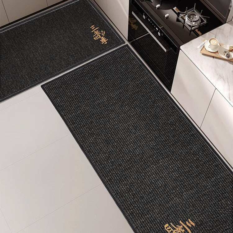 For homekitchen floor mat non-slip oil-proof wipeable no-wash for home stain-resistant waterproof door mat absorbent floor mat