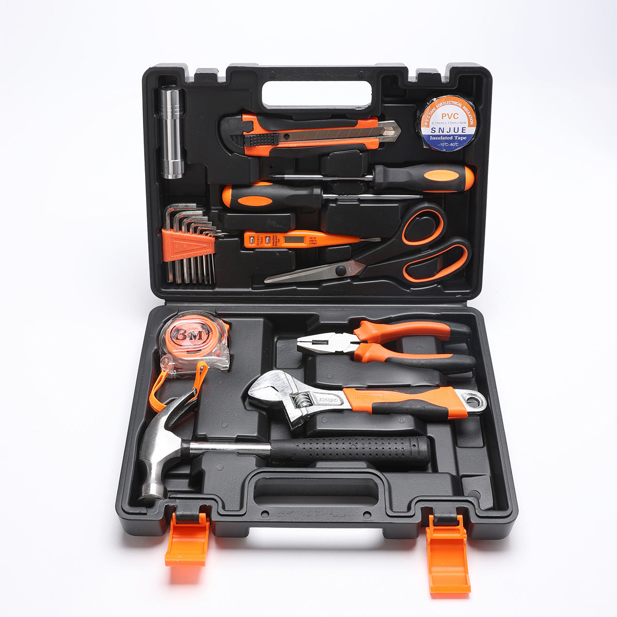 Scissors 20-piece set Medium household carbon steel toolbox set Combination tool gift set 304-20