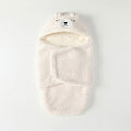 Newborn baby autumn/winter thickened warm swaddle blanket, anti-startle coral fleece swaddle sleep sack for young babies - new arrival