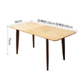 Factory direct custom wholesale restaurant desk modern minimalist light luxury extendable small apartment rectangular table home dining table