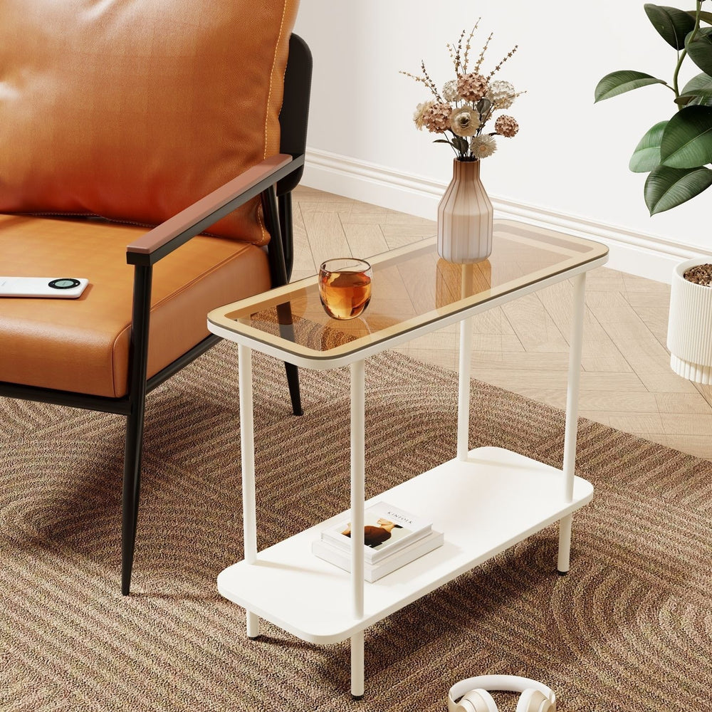 Bedroom bedside table rental house tea table storage rack ultra-narrow for home small table simple sofa side casual coffee table