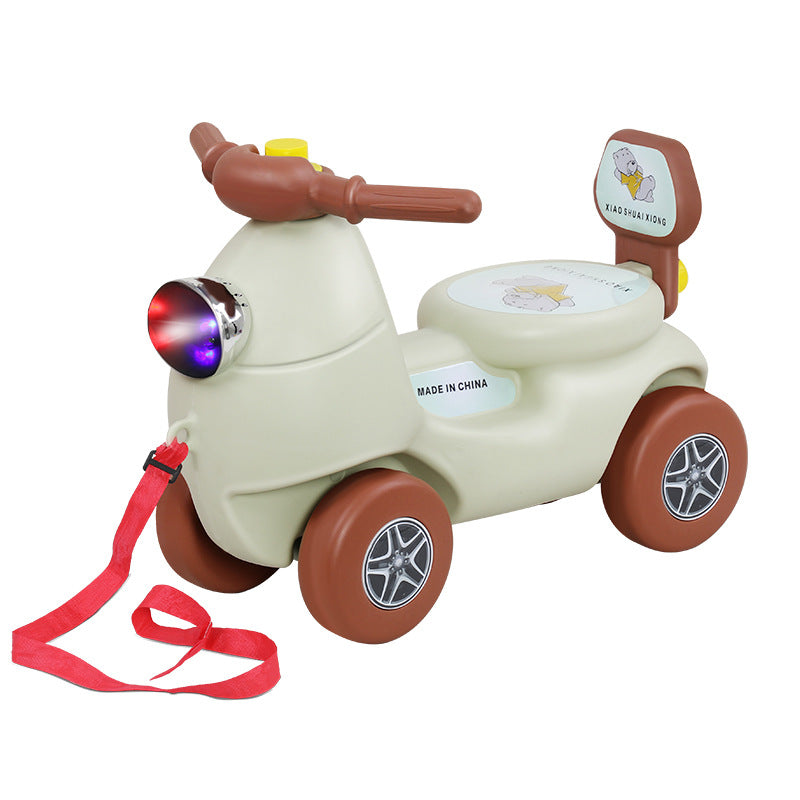 New children's scooter 1-6 years old music light four-wheel anti-rollover balance car baby birthday gift toy car