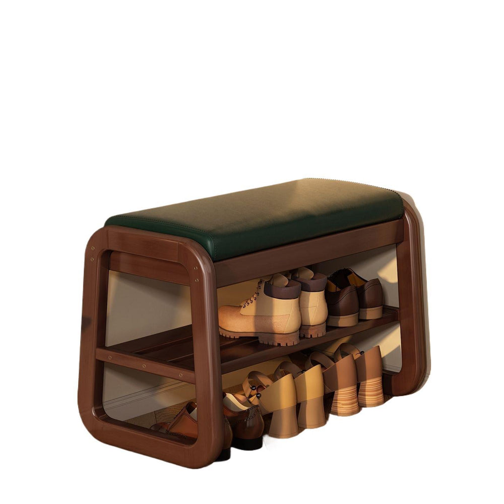 Solid wood entrance door shoe changing stool accessible luxuryclassy sense shoe cabinet stool all-in-onefor home can sit storage bench bench