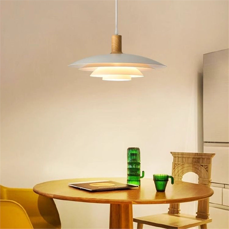 Nordic restaurant chandelier danish designer ph5 flying saucer log dining room medieval cream japanese styleretro dining table