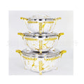 Factory direct sales cross-border hot-selling stainless steel insulation bucket white stone pattern black stone pattern light gold handle classic cross-border hot-selling