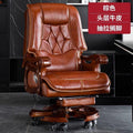 Imperial chair spring cushion computer chair boss chair office luxury genuine leather reclining massage executive chair