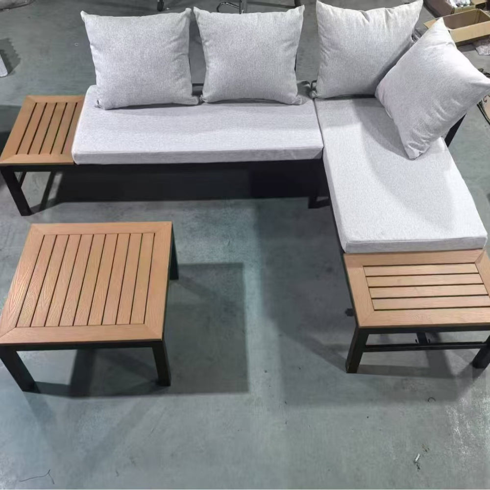Outdoor sofa leisure patio garden villa hotel home sofa coffee table indoor and outdoor waterproof sun protection furniture