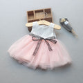 Summer new baby princess dress girls sleeveless vest dress infant lace tie-up dress - dropshipping available