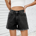 Fashion cross-border foreign trade  summer new  independent station washed versatile denim shorts slimming look hot pants