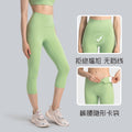 Spring/summer new arrivals: seamless, barely-there yoga capris - high-waisted, butt-lifting, slimming workout leggings for women (dl065)