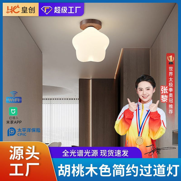Walnut color star aisle light corridor entrance entrance balcony light full spectrum room rabbit wall light ceiling light