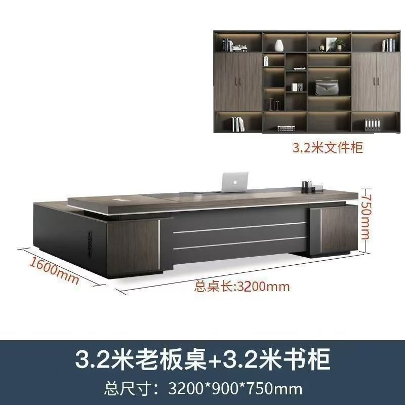 Saint li office desk - luxurious executive office desk and chair set - minimalist modern ceo desk - cross-border e-commerce
