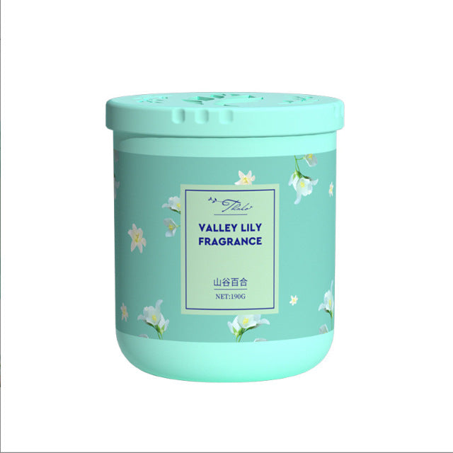 Car air freshener solid perfume - automotive fragrance diffuser - odor eliminator - round box aroma