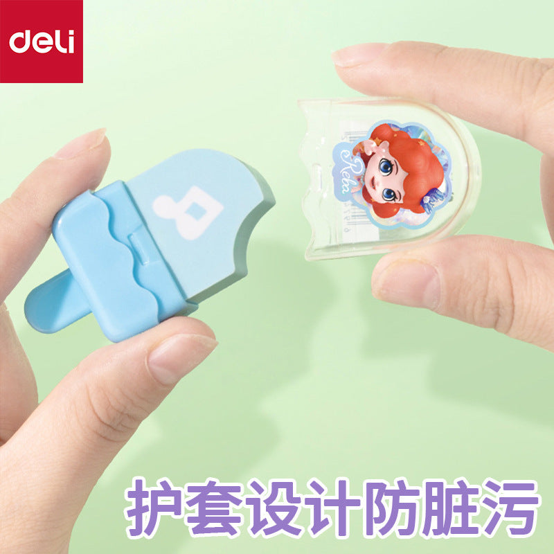 Deli 72251 Eraser Music Princess Ice Cream Eraser Student Children Creative Cartoon Cute Styling Eraser
