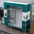 Simple fabric wardrobe rental house steel pipe thickened wardrobe for home bedroom dormitory storage cabinet