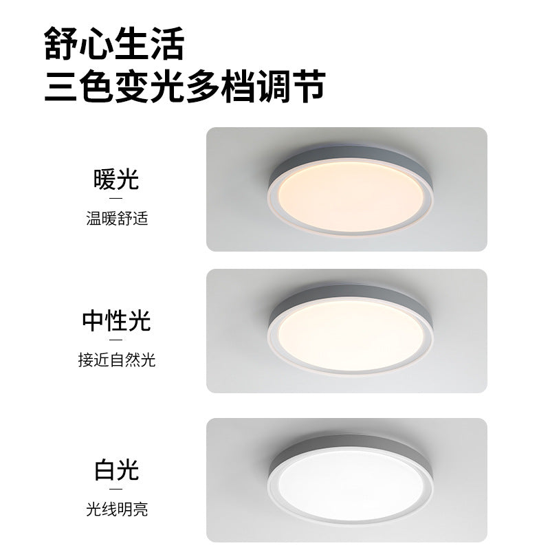 LED bedroom ceiling light modern simple bedroom light Nordic cream wind eye protection children's master bedroom lighting