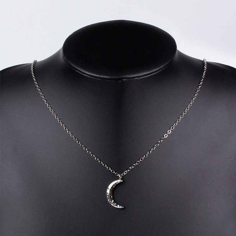 Wholesale rhinestone pendant necklaces - european & american style, cross-border, alloy, minimalist, versatile jewelry for women - star, moon, and clavicle chains