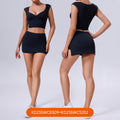 Autumn new eco-friendly biodegradable activewear yoga set - slimming, beautiful back, women's fitness top and bottom set