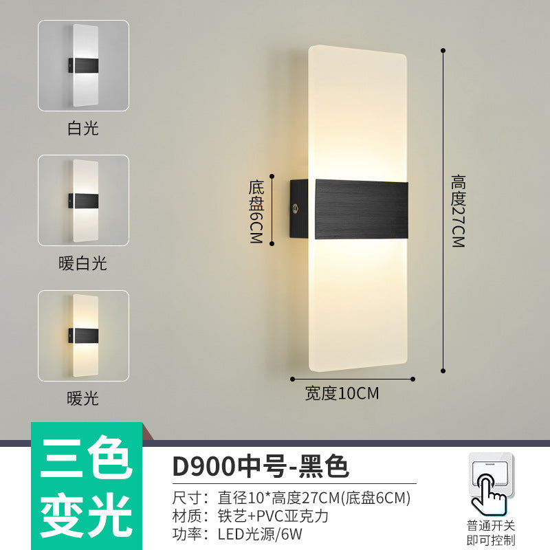 The whole network low-cost led corridor aisle entrance light new Nordic stairs balcony bedroom bedside background wall wall lamp