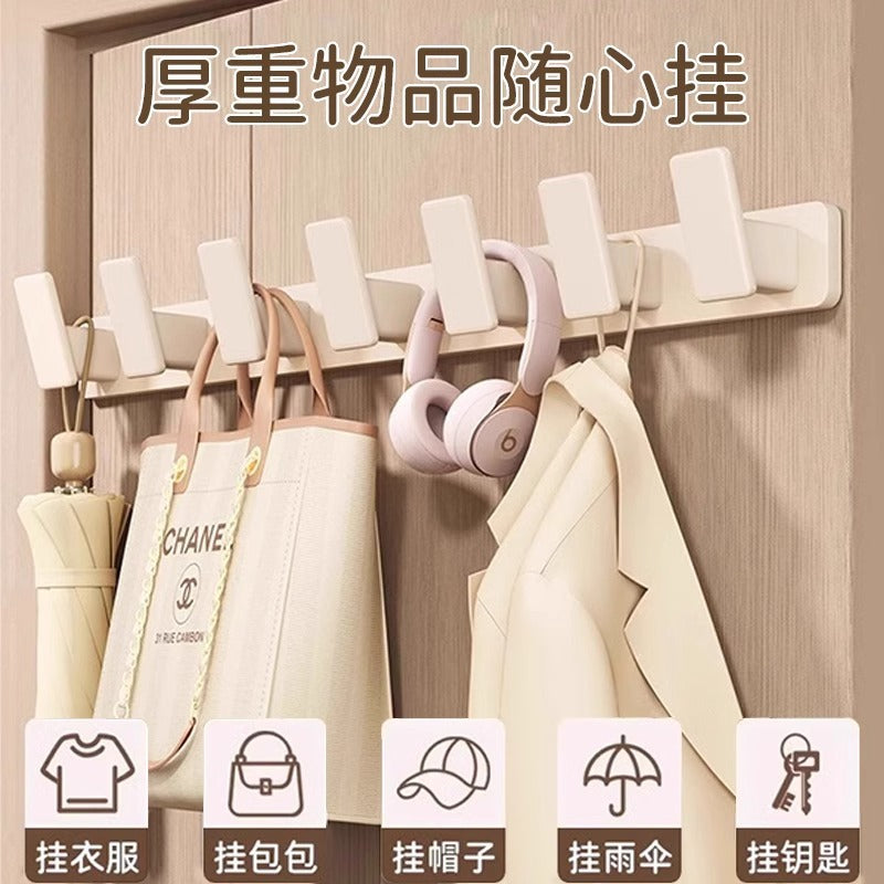 Cream style coat hook white entrance door rear hook classy entrance clothes hanger wall wall hanging without drilling