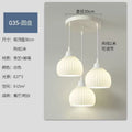 Modern minimalist dining room pendant light - creamy new style  - trending online - perfect for dining tables, bedrooms, studies, and bar counters - glass pendant lamp