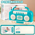 Boys and girls artificial digital piano recorder kids educational multifunctional radio flash music learning machine toy