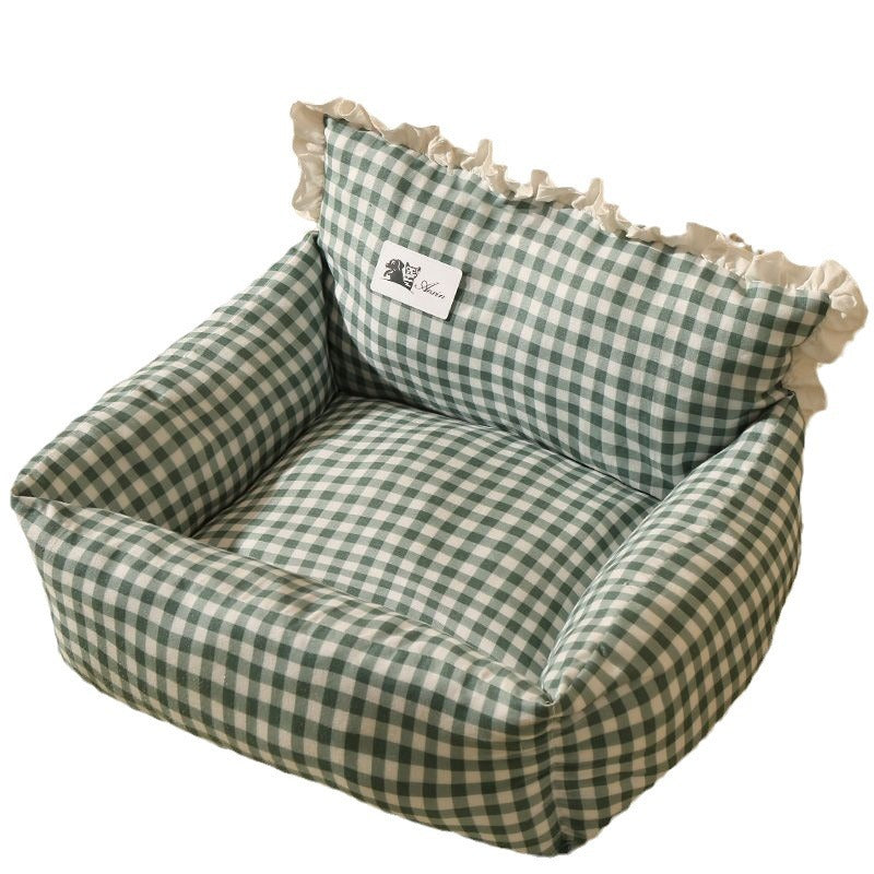 Pet sofa cat bed - all-season warm dog bed - trendy princess style pet mat - dog & cat supplies