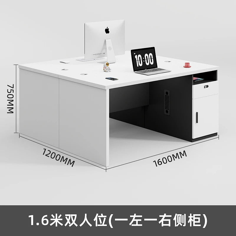 Office desk computer desk minimalist modern office employee single desk chair combination furniture manager's desk small employee workstation