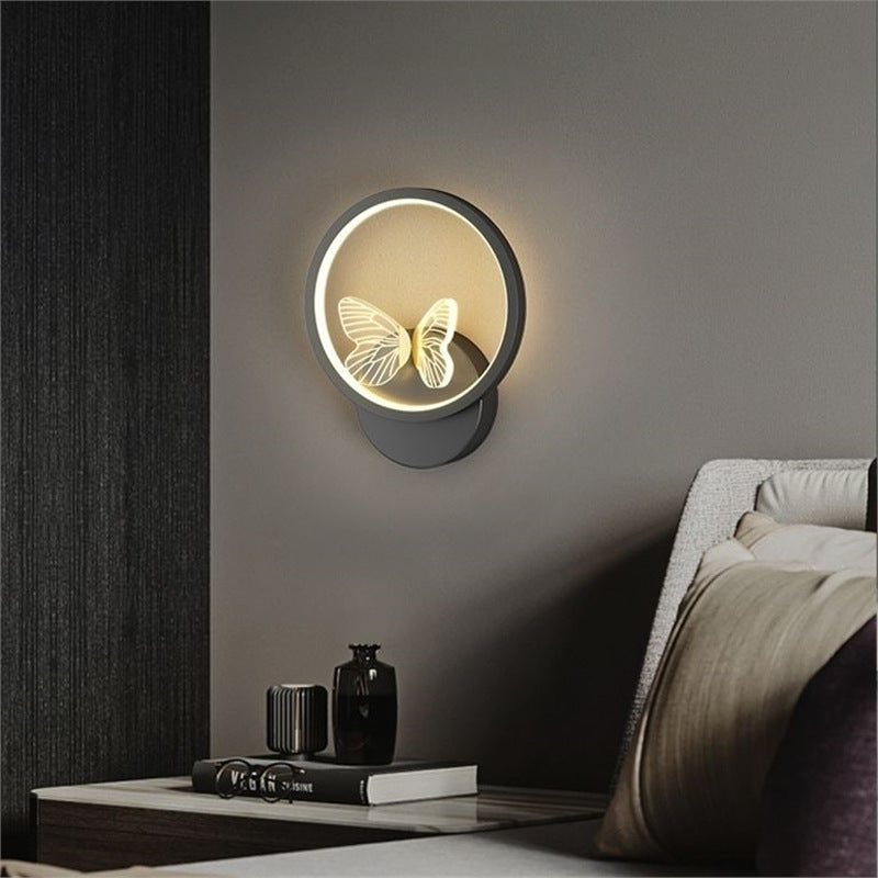 Led energy-saving nordic bedroom wall lamp stylish creative aisle corridor living room study antler wall lamp wall light luxury