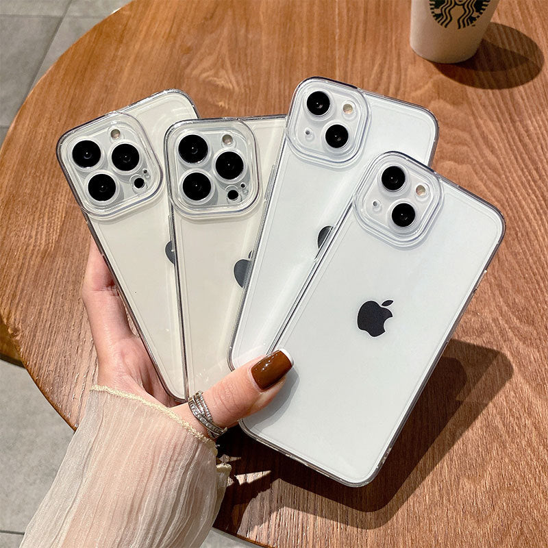 Angel eye clear case for apple 16 pro, full coverage drop-proof iphone xs, beautiful eye straight edge precision hole tpu case