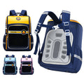 Authentic little yellow duck backpack - elementary school backpack for boys and girls - all-in-one large capacity backpack with storage, designed to reduce burden