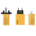 120w dual pd + dual usb charger, compatible with huawei, android, and apple phones - usb multi-port fast charging adapter