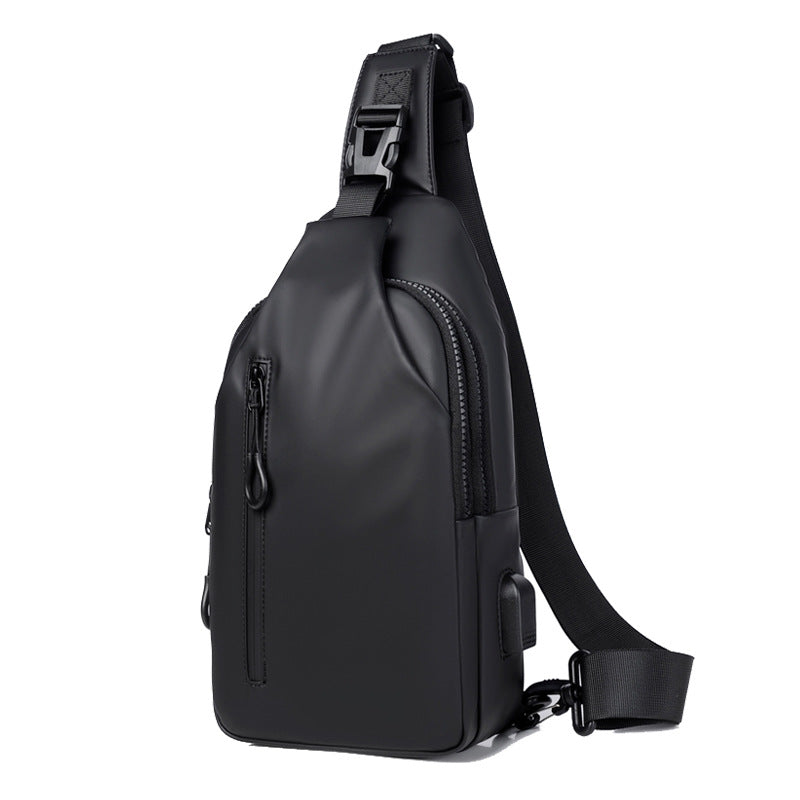 Fashion Men's Premium Breast Bag Casual Shoulder Women's Crossbody Bag Commuter Waterproof Chest Bag Travel Shoulder Bag Tide