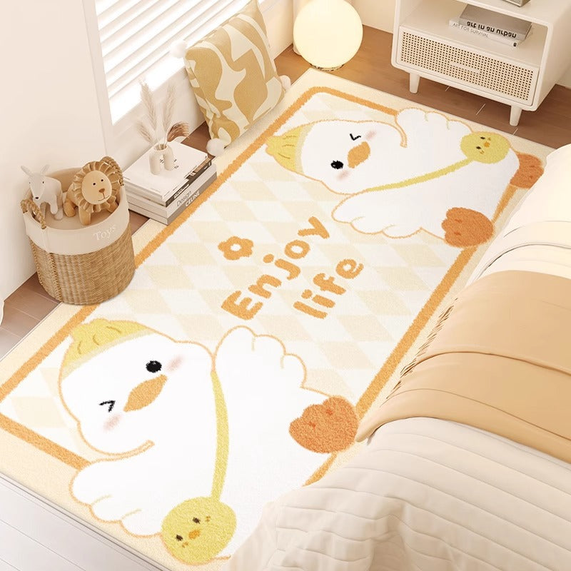 Carpet bedroom bedside blanket kids room cartoon new arrival room bedside cute thickened bed floor mat