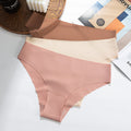 Multi-color european and american sexy seamless ice silk women's panties - breathable, invisible, minimalist low-rise underwear - ready stock wholesale