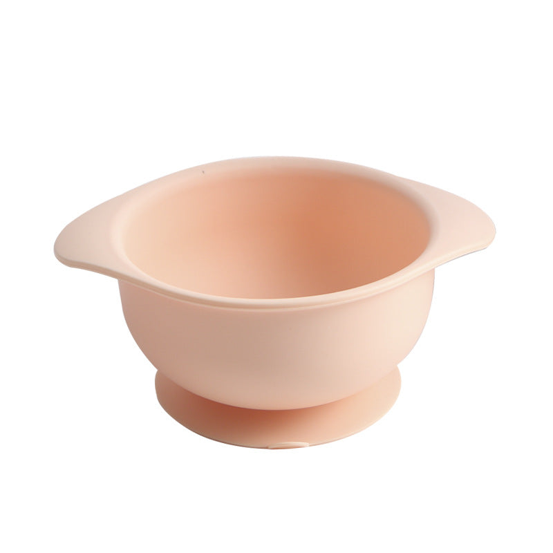Feeding utensils baby food bowl all-in-one suction bowl silicone children's tableware silicone set - customizable logo & colors
