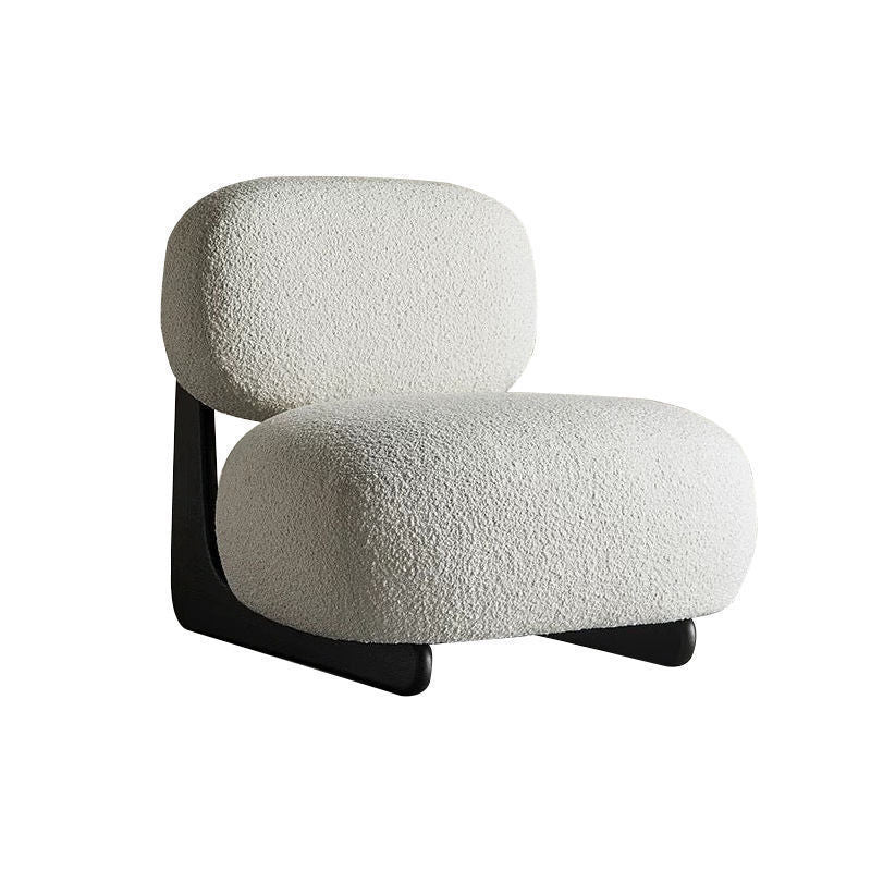 Wabi-sabi style alpaca cute single sofa chair solid wood casual floor-standing lazy kidspopularcasualaccessible luxury chair