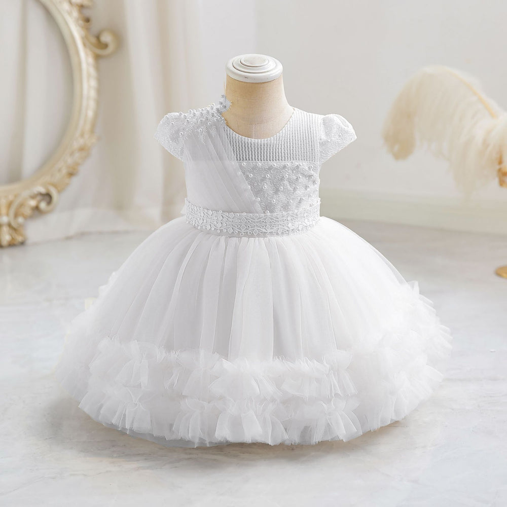 Fashionin stocknew arrival baby girl tutu gauze cake princess dress first birthday evening dress dressgirl dress