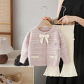 Girls' knitted cardigan set - autumn  new collection: two-piece outfit for little girls