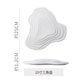 Personalized artistic ceramic western food plating plates for restaurants and hotels - light luxury gold-trimmed ceramic plates for steak and high-end desserts