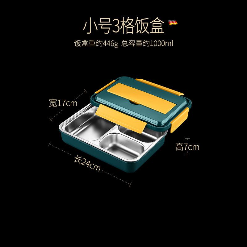 304 stainless steel lunch box, student-specific cafeteria, rice compartment for boys, large-capacity office workers, portable lunch box