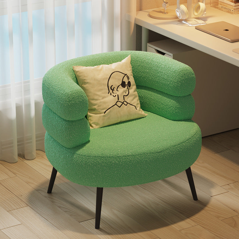 Personalized cashmere chair single sofa armchair designer living room balcony chair small apartment casual chair cross-border