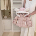 【dropshipping】baby girl winter korean style thickened outerwear cotton coat padded jacket little girl winter clothes