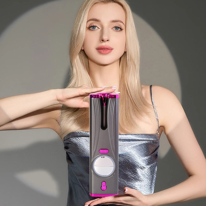 Cross-border automatic charging curling iron Portable smart wireless egg roll stick Lazy with mirror curling hair artifact